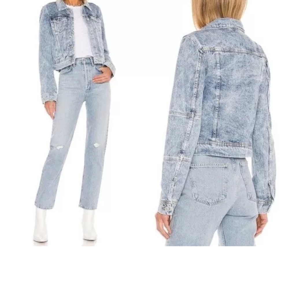 Free People Blue Women Denim Tucker Jacket Size XS